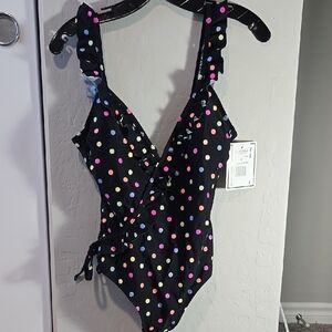 Colorful Polka Dot Swimsuit